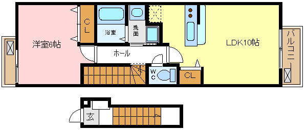 兵庫県姫路市飾磨区付城１ 英賀保駅 1LDK アパート 賃貸物件詳細
