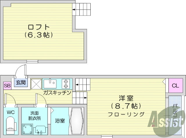 宮城県仙台市宮城野区新田５ 小鶴新田駅 ワンルーム アパート 賃貸物件詳細
