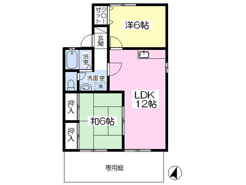 福岡県久留米市東櫛原町 櫛原駅 2LDK アパート 賃貸物件詳細