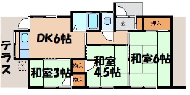 広島県安芸郡海田町三迫２ 海田市駅 3DK 一戸建て 賃貸物件詳細