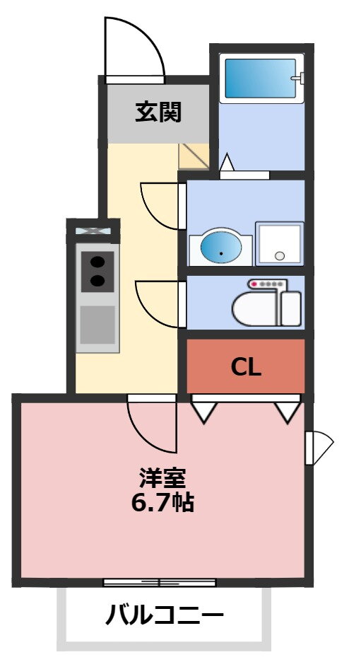 （仮称）名取市上余田新築集合住宅Ａ棟 1階 1K 賃貸物件詳細