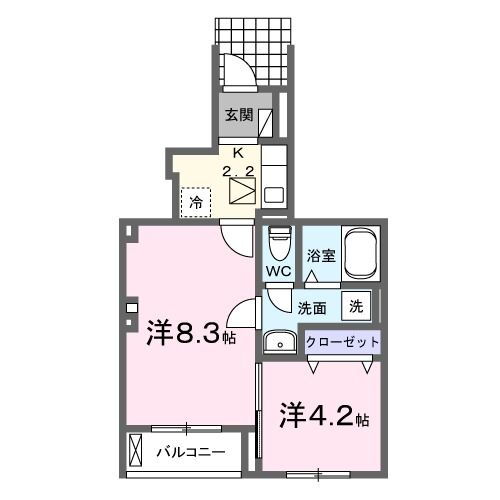 山梨県南アルプス市藤田 東花輪駅 2K アパート 賃貸物件詳細