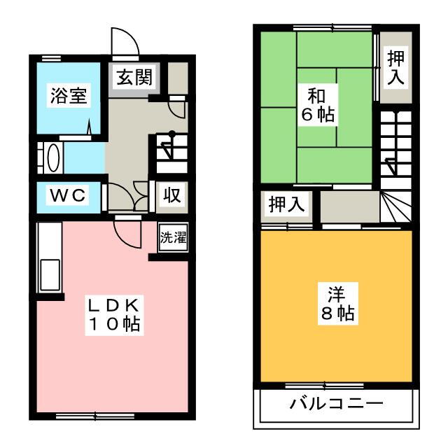 光陽ハイツＢ 2LDK 賃貸物件詳細