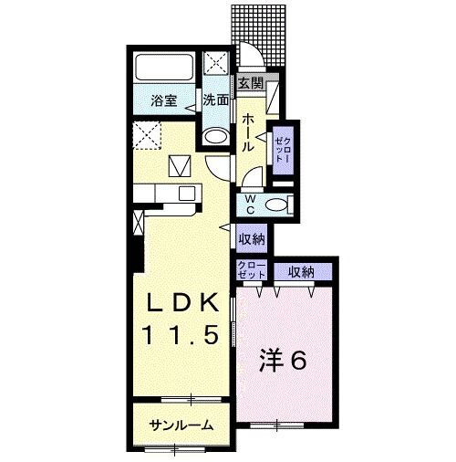 宮城県柴田郡大河原町字新南 大河原駅 1LDK アパート 賃貸物件詳細