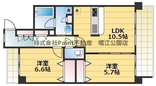 大阪府大阪市浪速区稲荷１ ＪＲ難波駅 2LDK マンション 賃貸物件詳細