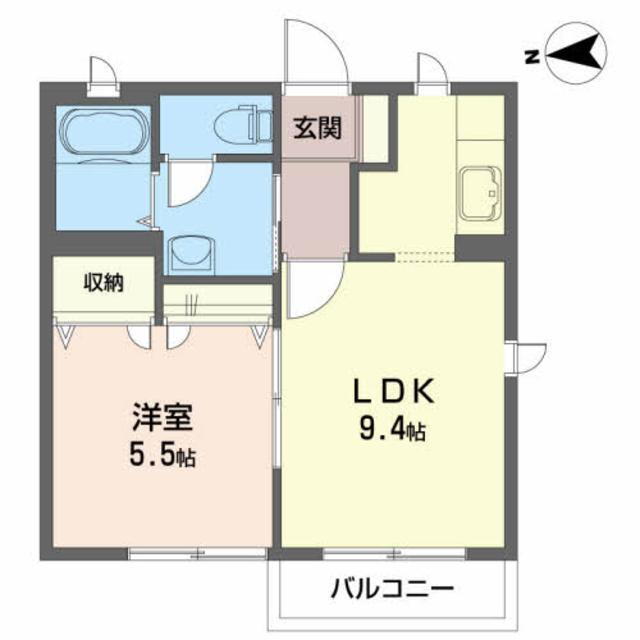 青森県八戸市大字田面木字松長根 1LDK アパート 賃貸物件詳細