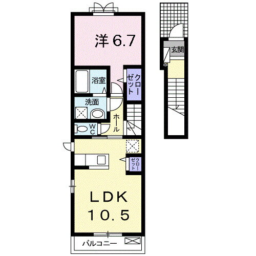 鹿児島県鹿児島市中山町 谷山駅 1LDK アパート 賃貸物件詳細