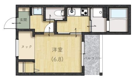 島根県出雲市塩冶町 出雲市駅 1K アパート 賃貸物件詳細