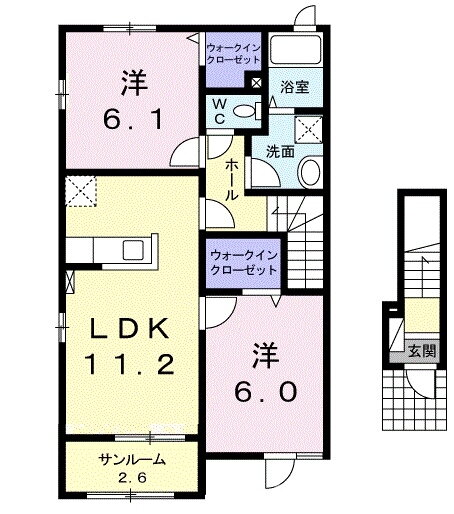 埼玉県志木市上宗岡２ 志木駅 2LDK アパート 賃貸物件詳細