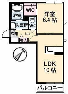 山口県山口市湯田温泉６ 湯田温泉駅 1LDK アパート 賃貸物件詳細