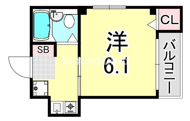兵庫県神戸市長田区長楽町４ 鷹取駅 1K マンション 賃貸物件詳細