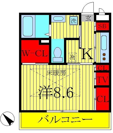 千葉県柏市豊町２ 南柏駅 1K マンション 賃貸物件詳細