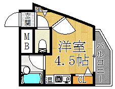大阪府東大阪市大蓮東３ 久宝寺口駅 ワンルーム マンション 賃貸物件詳細
