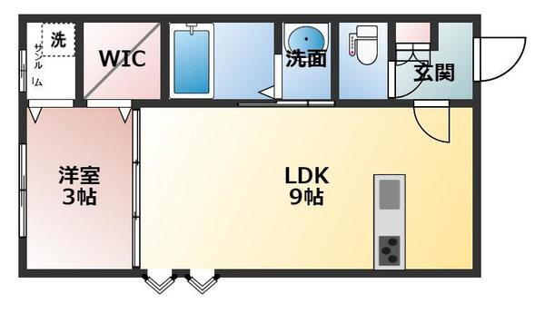 富山県富山市太田 1LDK アパート 賃貸物件詳細