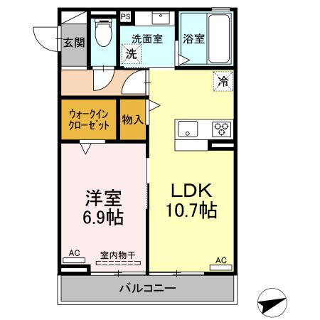 コンフォール吹上 2階 1LDK 賃貸物件詳細