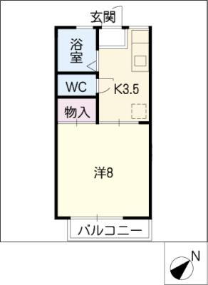 三重県四日市市伊倉３ 近鉄四日市駅 1K アパート 賃貸物件詳細