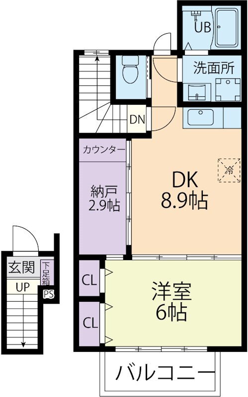 茨城県稲敷郡阿見町中央２ 荒川沖駅 1LDK アパート 賃貸物件詳細