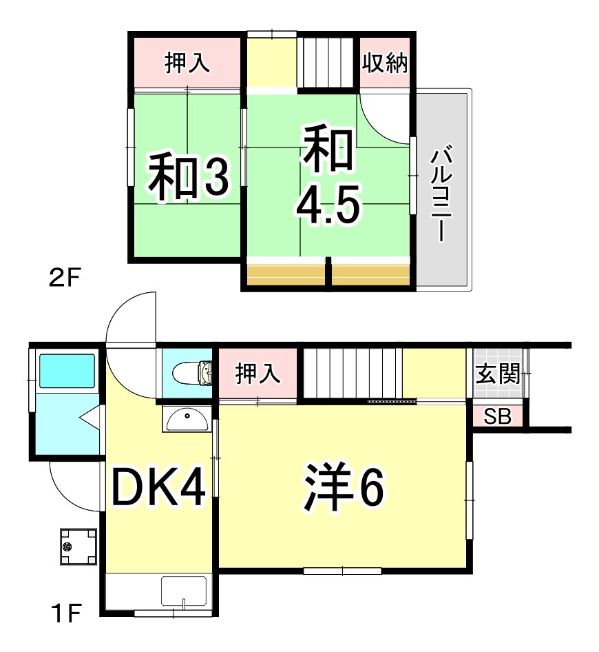 城が山１丁目戸建 3DK 賃貸物件詳細