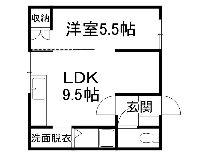 北海道帯広市西十二条南１５ 帯広駅 1DK アパート 賃貸物件詳細
