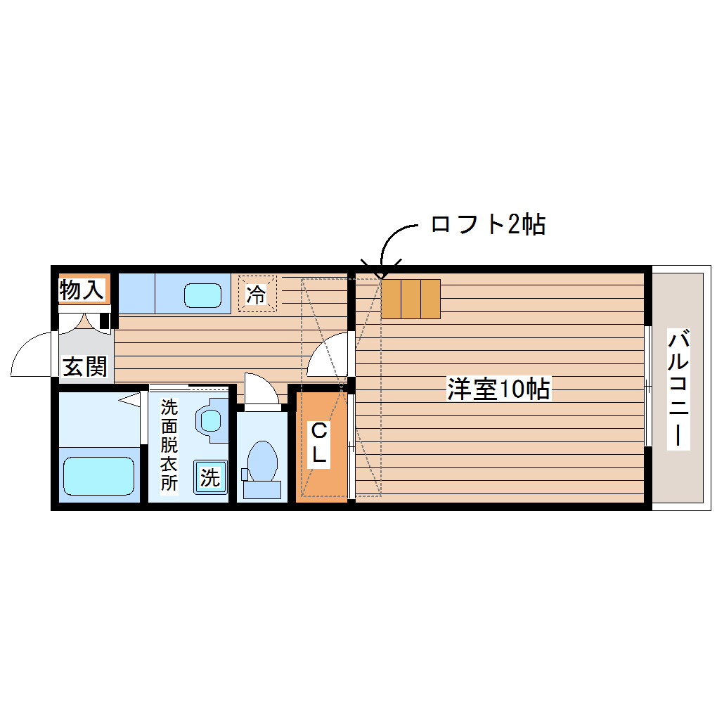 ブリリアントグリーン 1階 1K 賃貸物件詳細