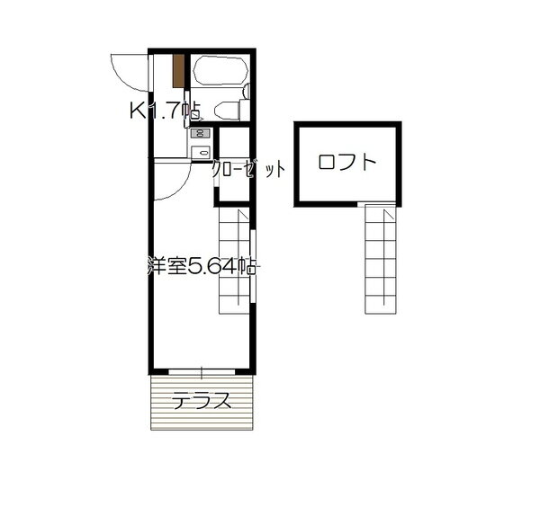リバーサイド楽々園 1階 1K 賃貸物件詳細