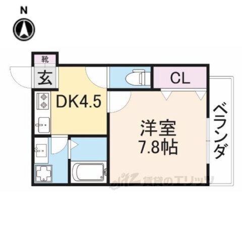 大阪府寝屋川市香里北之町 光善寺駅 1DK アパート 賃貸物件詳細