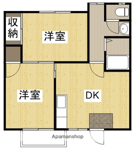 岡山県岡山市北区撫川 庭瀬駅 2DK アパート 賃貸物件詳細