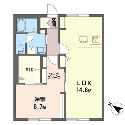 広島県広島市安芸区畑賀２ 安芸中野駅 1LDK アパート 賃貸物件詳細