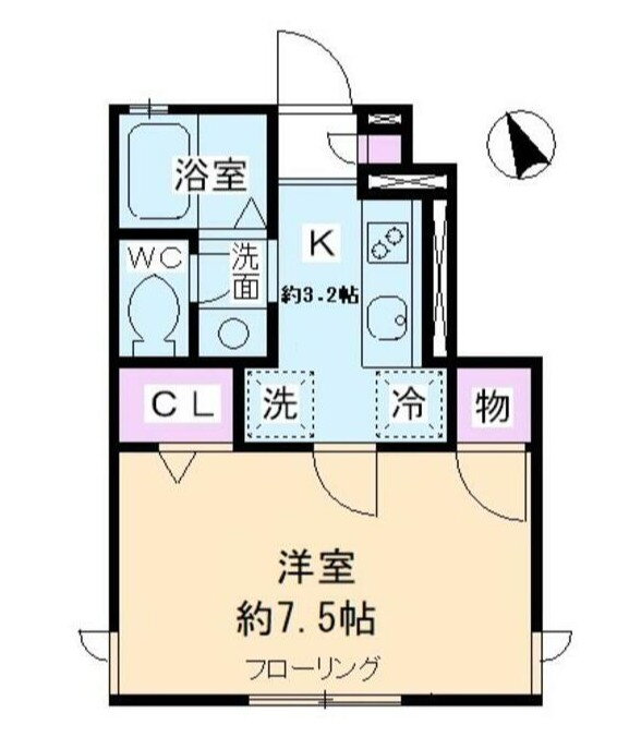 東京都世田谷区奥沢７ 自由が丘駅 1K アパート 賃貸物件詳細