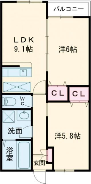 福岡県福岡市東区和白６ 三苫駅 2LDK アパート 賃貸物件詳細