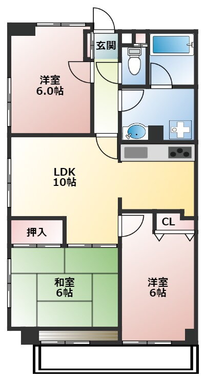 東京都府中市本町１ 府中本町駅 3LDK マンション 賃貸物件詳細