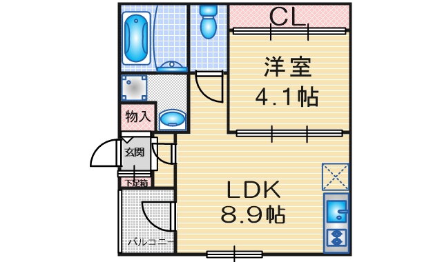 愛知県名古屋市中川区露橋１ 山王駅 1LDK アパート 賃貸物件詳細