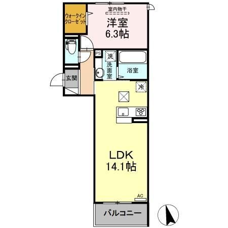 広島県廿日市市串戸３ 宮内駅 1LDK アパート 賃貸物件詳細