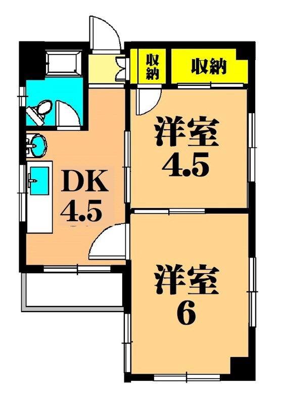 セレブ釉芝公園 2階 2DK 賃貸物件詳細