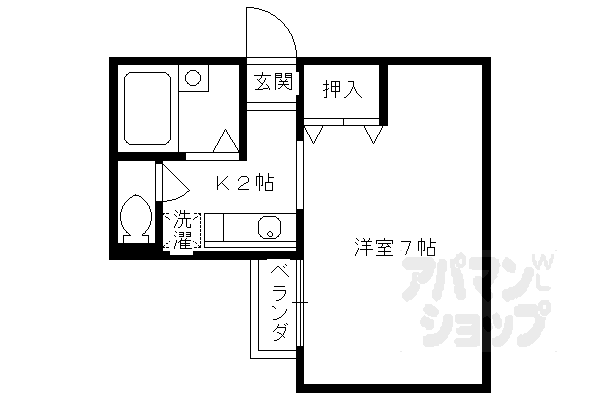京都府京都市伏見区桃山福島太夫西町 丹波橋駅 1K アパート 賃貸物件詳細