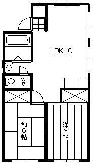 山口県下関市伊倉町２ 綾羅木駅 2LDK アパート 賃貸物件詳細