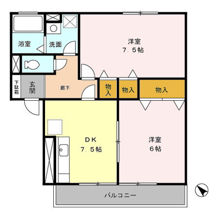 東京都青梅市新町４ 小作駅 2DK アパート 賃貸物件詳細