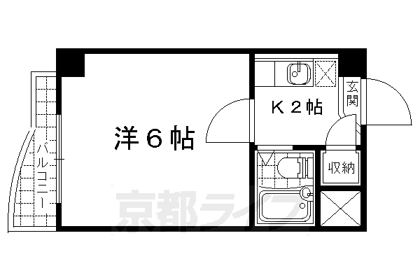 京都府京都市山科区小山中ノ川町 四宮駅 1K マンション 賃貸物件詳細
