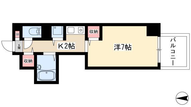 愛知県名古屋市中村区若宮町４ 太閤通駅 1K マンション 賃貸物件詳細