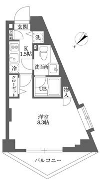 東京都新宿区戸山３ 西早稲田駅 1K マンション 賃貸物件詳細