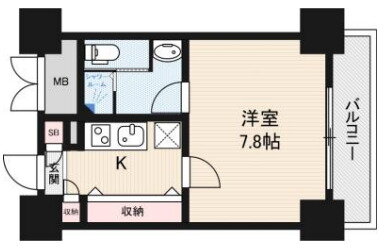 大阪府大阪市北区曾根崎１ 大阪駅 1K マンション 賃貸物件詳細