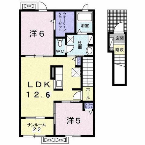 石川県小松市須天町２ 小松駅 2LDK アパート 賃貸物件詳細