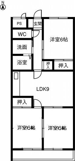 パレス　Ｏ・Ｔ 4階 3LDK 賃貸物件詳細