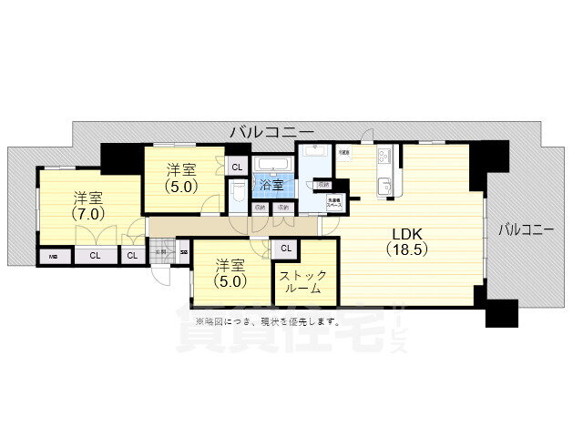 兵庫県神戸市須磨区大池町５ 鷹取駅 3SLDK マンション 賃貸物件詳細