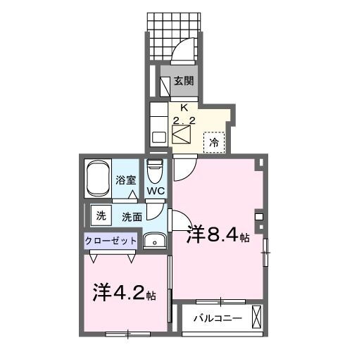 山梨県南アルプス市藤田 東花輪駅 2K アパート 賃貸物件詳細