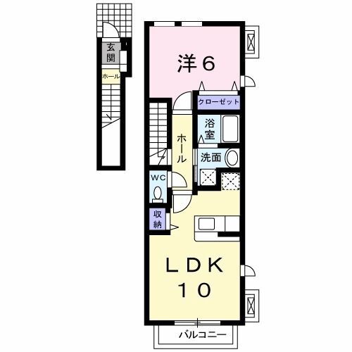 サンリット・バーミィ 2階 1LDK 賃貸物件詳細