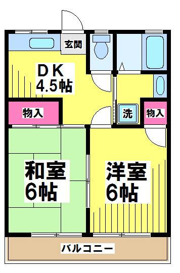 東京都調布市布田５ 調布駅 2DK アパート 賃貸物件詳細