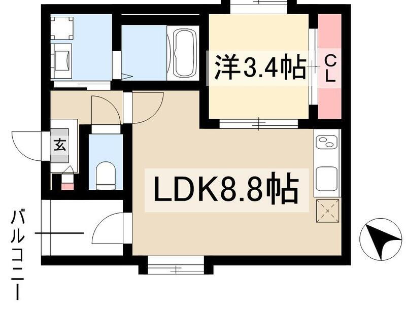愛知県名古屋市中川区開平町１ 八田駅 1LDK アパート 賃貸物件詳細