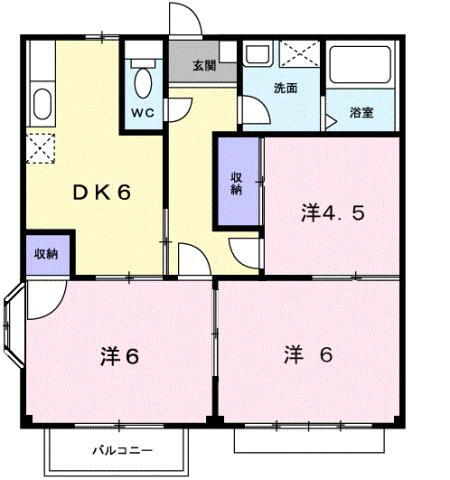 栃木県宇都宮市下岡本町 岡本駅 3DK アパート 賃貸物件詳細