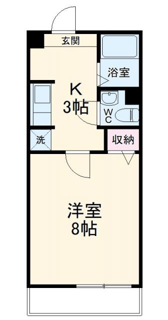 愛知県豊橋市大岩町字北山 二川駅 1K アパート 賃貸物件詳細